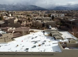 Residential TPO roof in North Albuquerque Acres